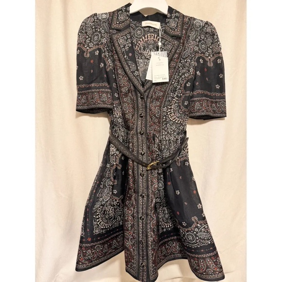 Zimmermann Matchmaker belted matchmaker dress Dress Size 1 - Picture 2 of 7
